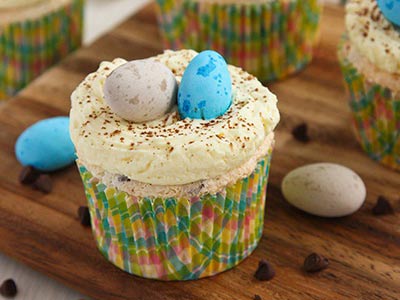 Chocolate Chip Angel Food Cupcakes